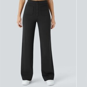 HALARA Black Straight-Leg Pants